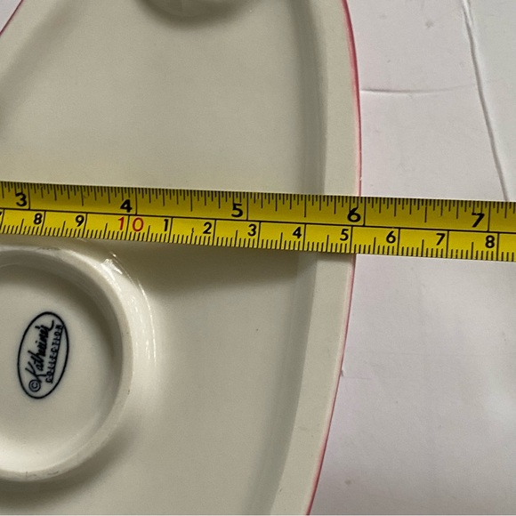 Heart Shaped Cat Bowl Food Pink Ceramic Fish Bones Hand Painted Karherine’s Coll - Picture 11 of 16